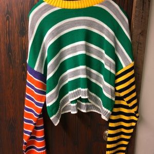 The ragged priest road trip striped sweater from UO